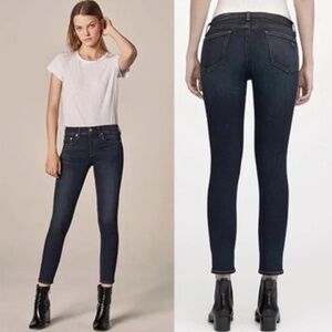 RAG AND BONE High Rise Ankle Skinny Jeans in Bedford